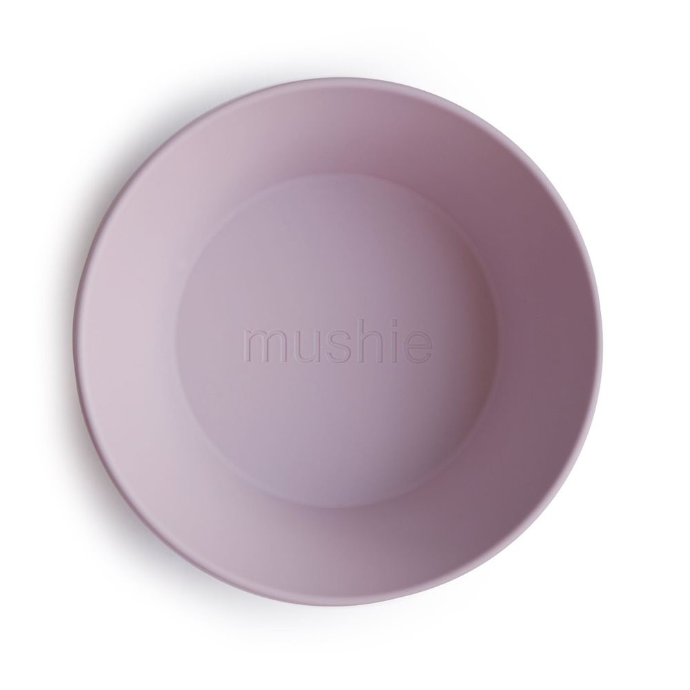 Mushie Round Dinner Bowl Powder Blue 2s