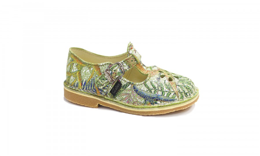 Footwear DINGO, printed green SHOES HEBE