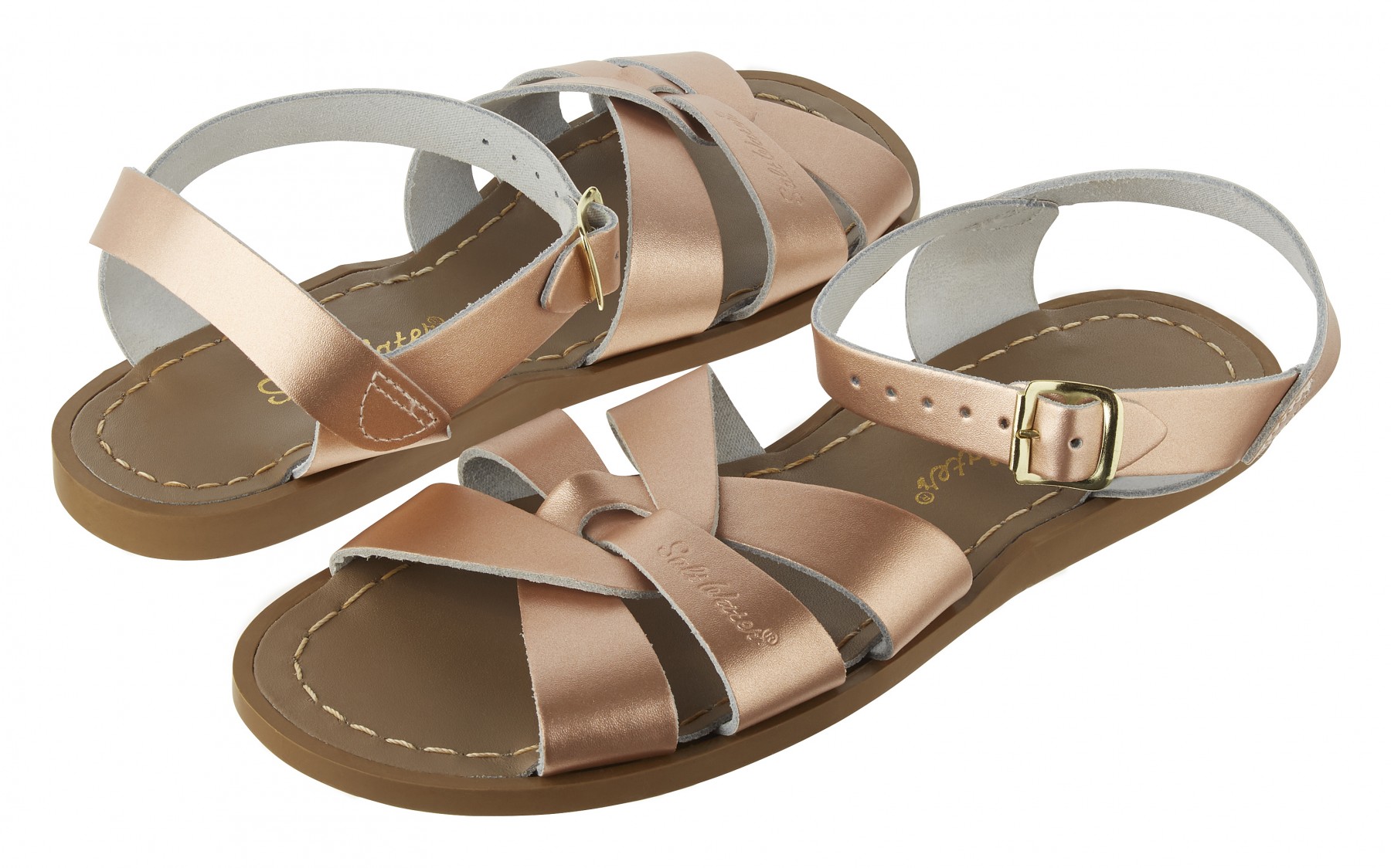 Salt Water Sandals 1421-ROSEGOLD: by Hoy Shoe Girls Sweetheart Rose Gold  Sandal (7 M US Toddler) - Walmart.com