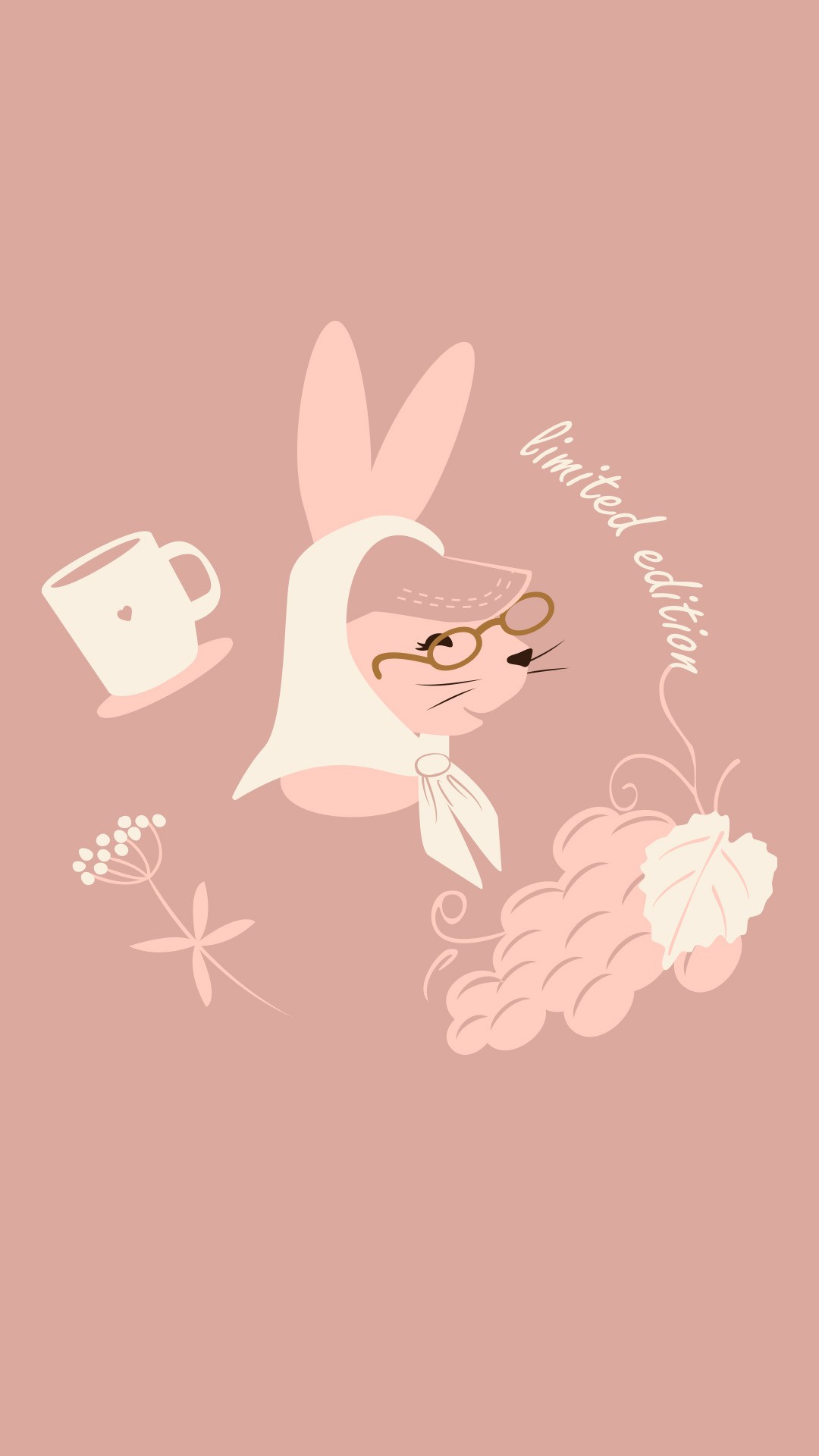 Hoodie pink with Bunny print on the back - Kids - EASTER
