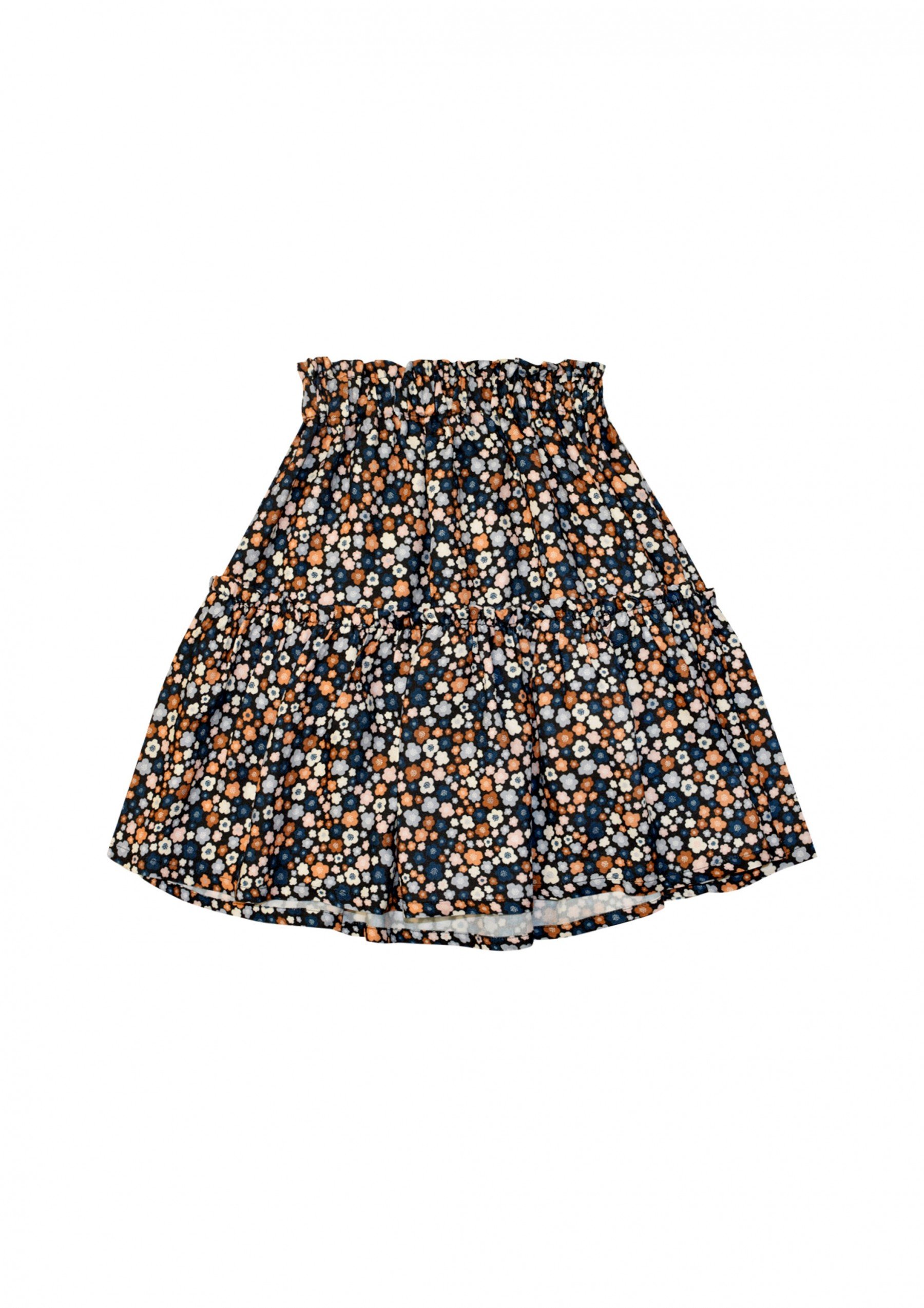 Skirt with floral small print | HEBE