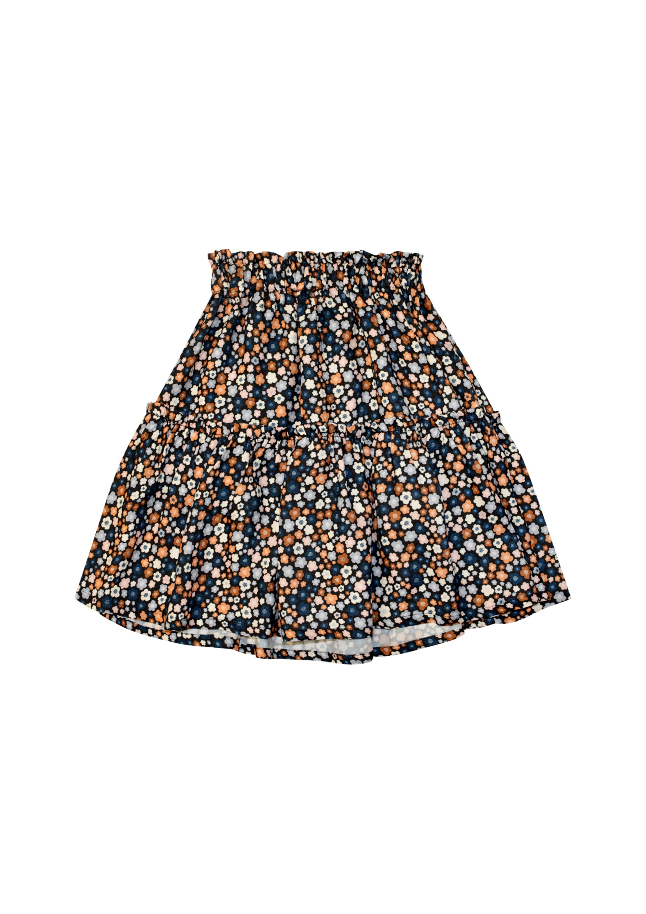 Skirt with floral small print | HEBE