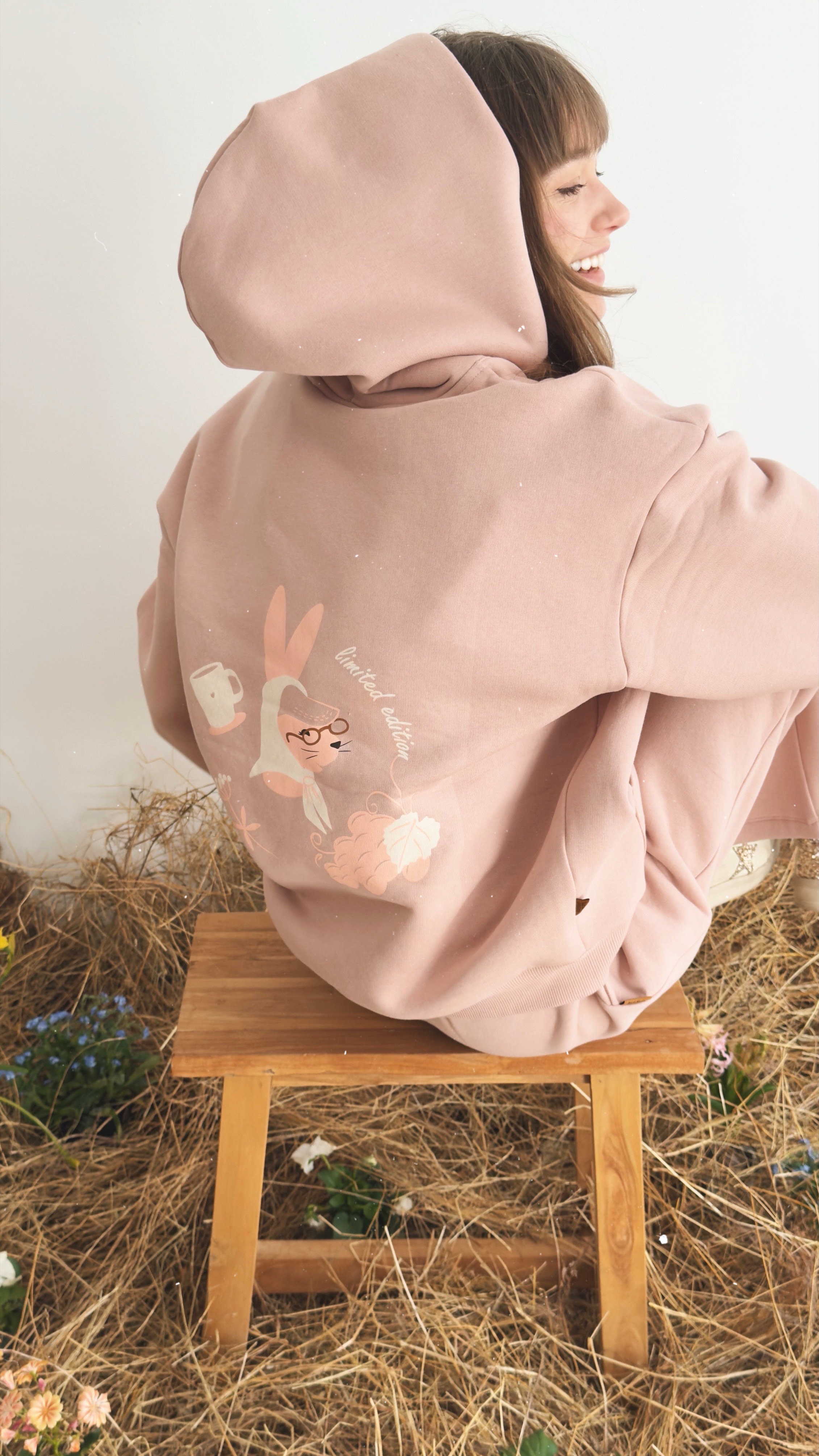 Amazon.com: Cute Bunny Hoodie Teen Girls Kawaii Cotton