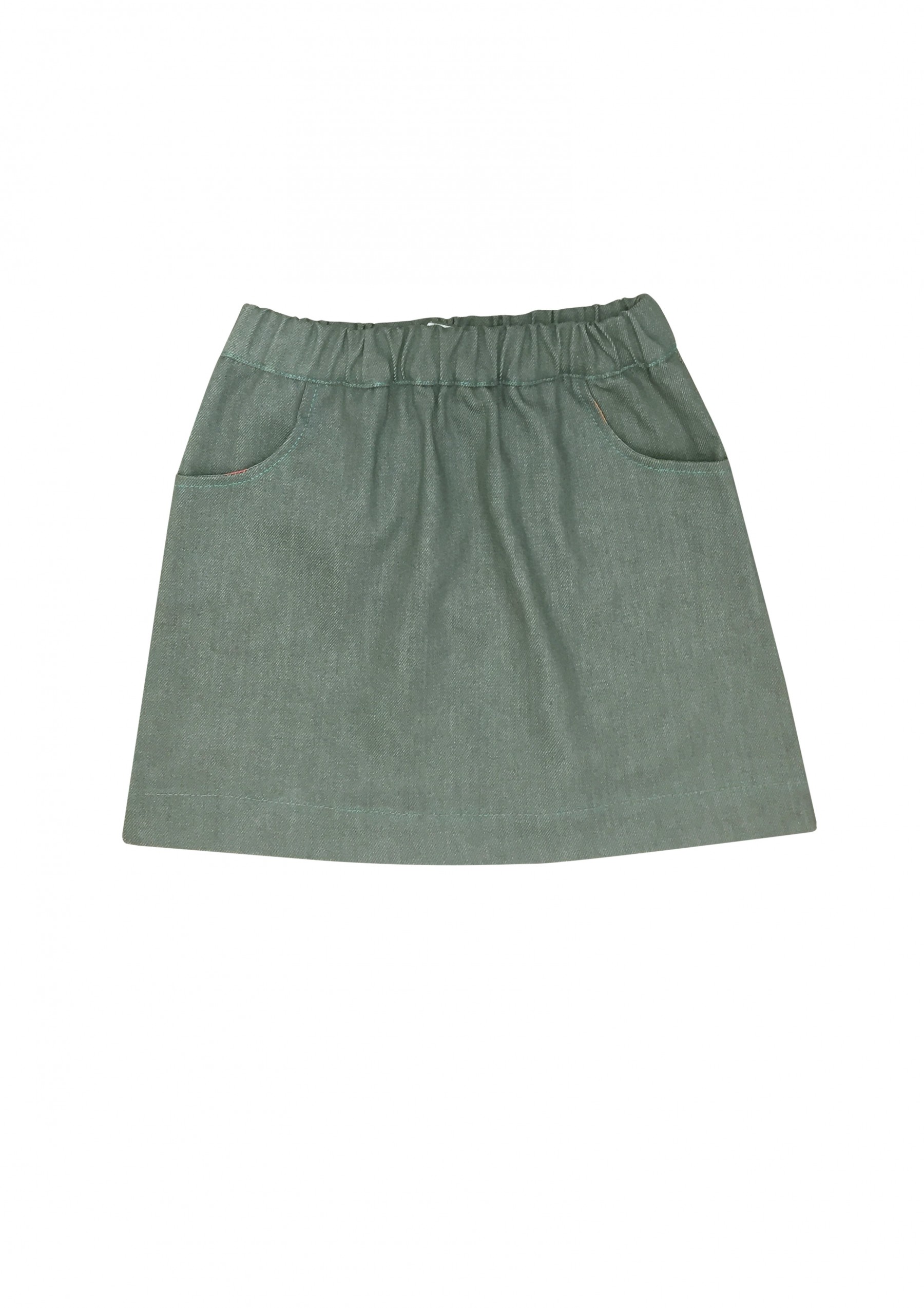 Grey denim skirt | HEBE
