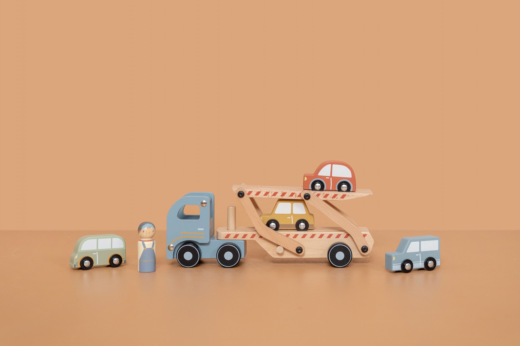 Little Dutch Wooden Toy Garage (Blue)